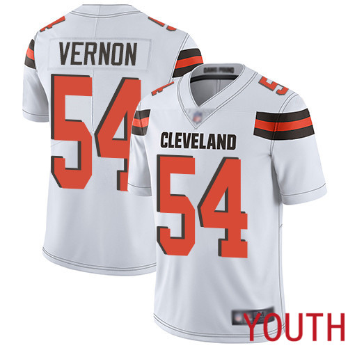 Cleveland Browns Olivier Vernon Youth White Limited Jersey #54 NFL Football Road Vapor Untouchable